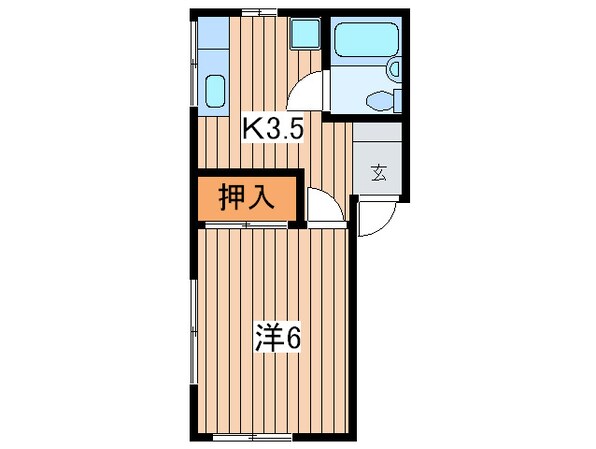 友愛ハイムＣの物件間取画像